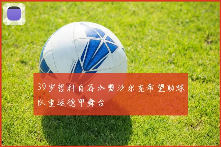 39岁哲科自荐加盟沙尔克希望助球队重返德甲舞台